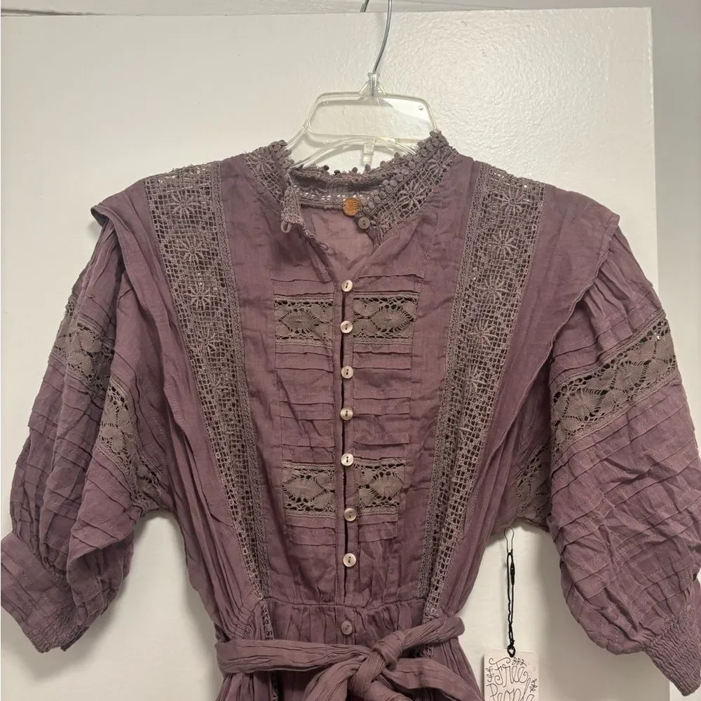NWT Free People One Sydney Lace Dress Size M